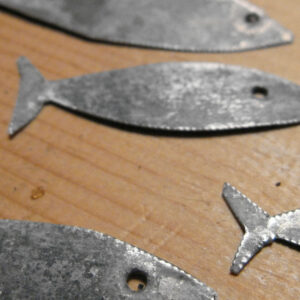 fish pond game from recycled galvanized metal