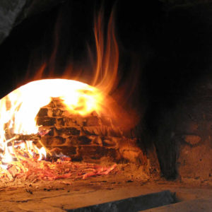 traditional wood fired oven